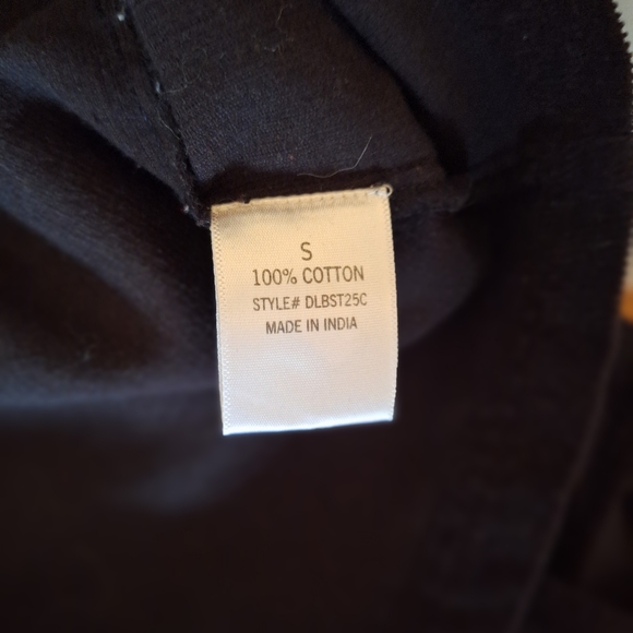 Harper heritage black corduroy overall mini dress small *D2 - Picture 8 of 9